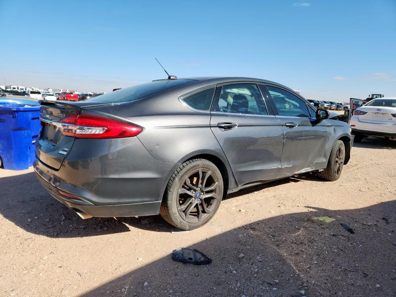 3FA6P0HD5JR127301 - 2018 FORD FUSION SE GRAY photo 3
