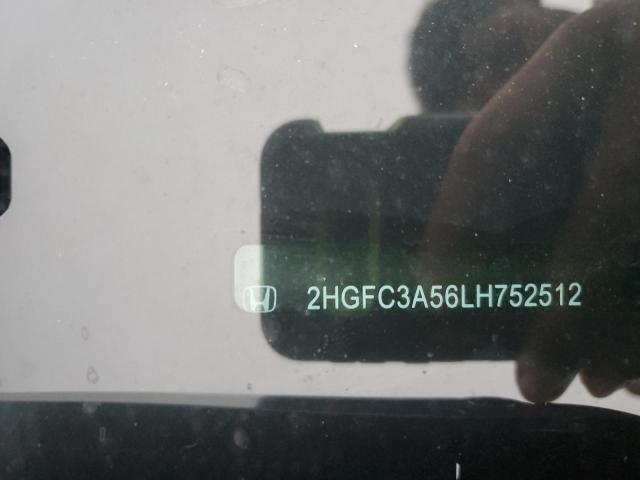 2HGFC3A56LH752512 - 2020 HONDA CIVIC SI Қара фото 12