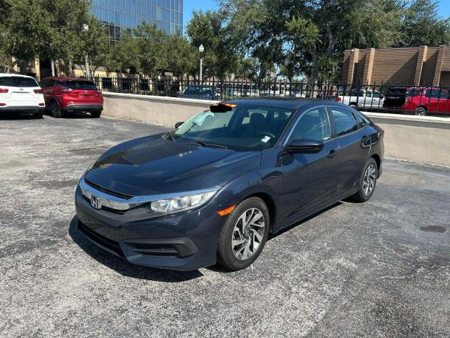 2HGFC2F75JH593368 - 2018 HONDA CIVIC EX GRAY photo 2