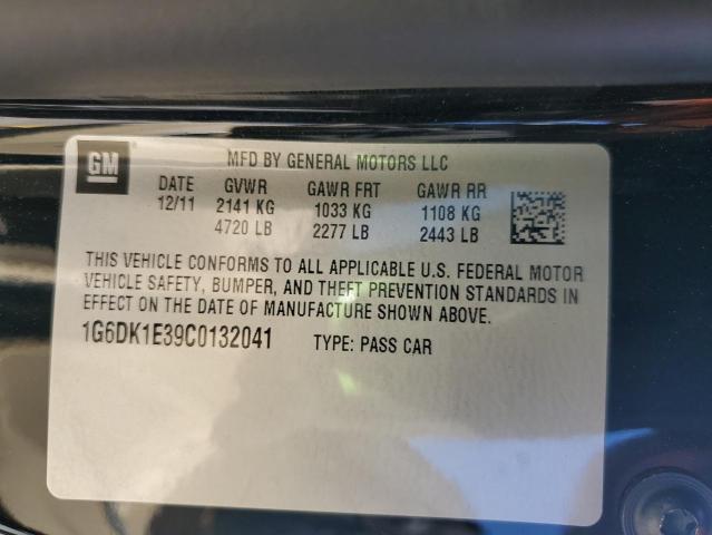 1G6DK1E39C0132041 - 2012 CADILLAC CTS PERFORMANCE COLLECTION Черный фото 13