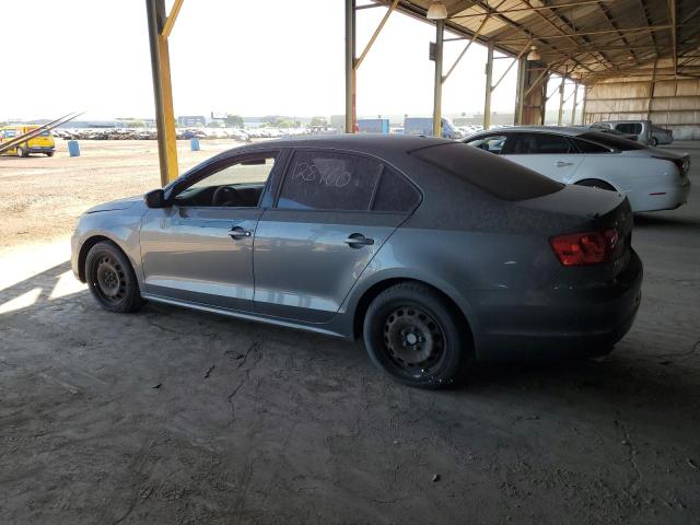 3VW2K7AJ1EM305561 - 2014 VOLKSWAGEN JETTA BASE GRAY photo 2