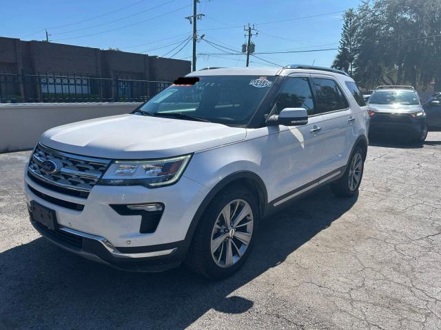 1FM5K8F80KGA52780 - 2019 FORD EXPLORER LIMITED WHITE photo 2