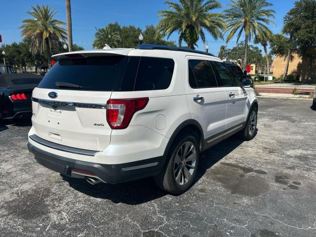 1FM5K8F80KGA52780 - 2019 FORD EXPLORER LIMITED WHITE photo 4