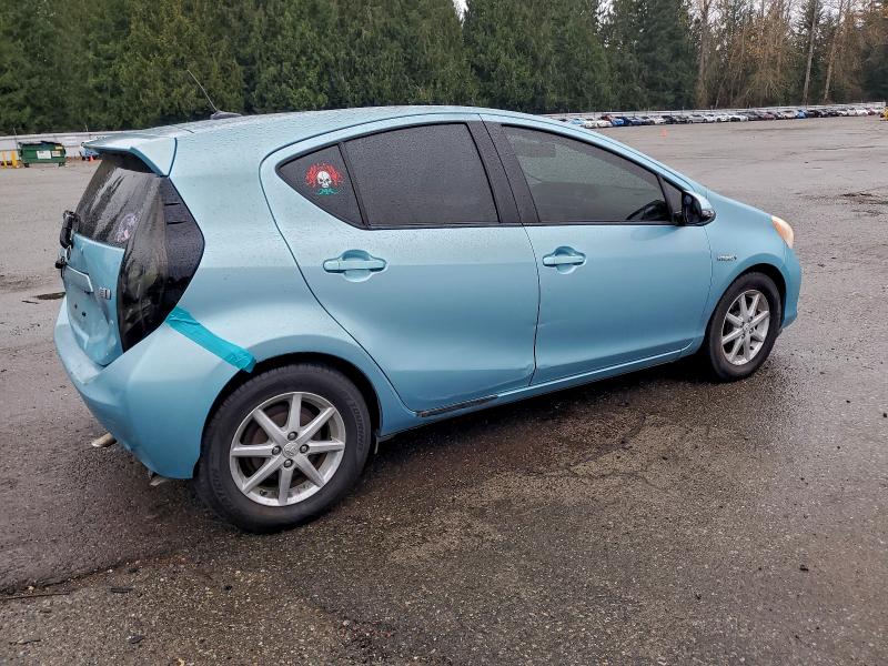 JTDKDTB39C1009039 - 2012 TOYOTA PRIUS C BLUE photo 3
