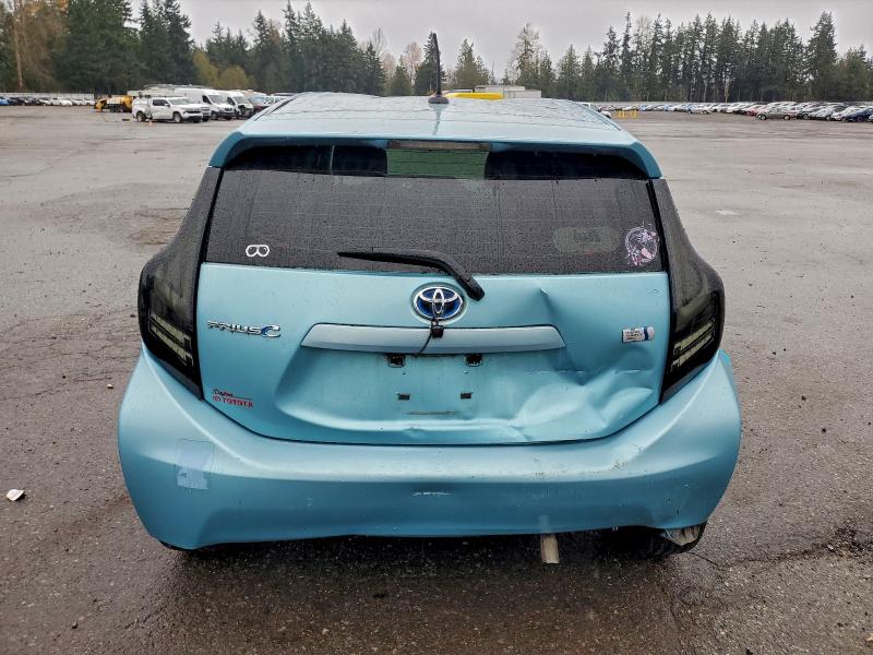 JTDKDTB39C1009039 - 2012 TOYOTA PRIUS C BLUE photo 6