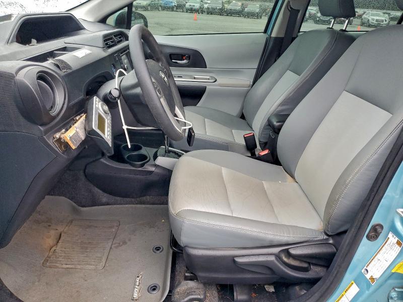 JTDKDTB39C1009039 - 2012 TOYOTA PRIUS C BLUE photo 7