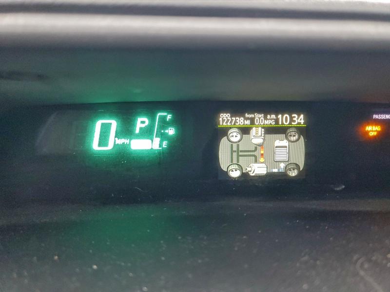 JTDKDTB39C1009039 - 2012 TOYOTA PRIUS C BLUE photo 9