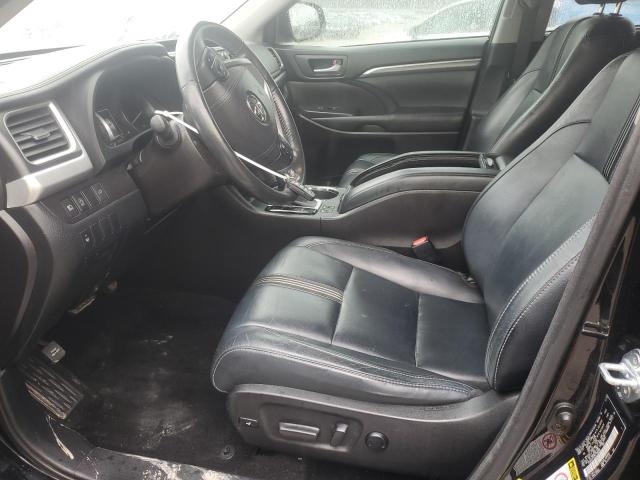 5TDKZRFH2HS188268 - 2017 TOYOTA HIGHLANDER SE BLACK photo 7