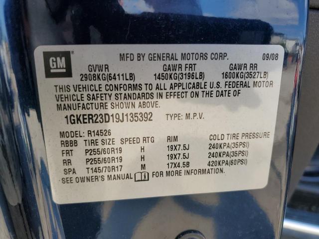 1GKER23D19J135392 - 2009 GMC ACADIA SLT-1 黑色 照片 13