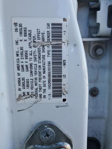 1HGCM56486A161094 - 2006 HONDA ACCORD LX WHITE photo 12