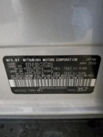 JA4AP3AU5LU030928 - 2020 MITSUBISHI OUTLANDER ES SILVER photo 13
