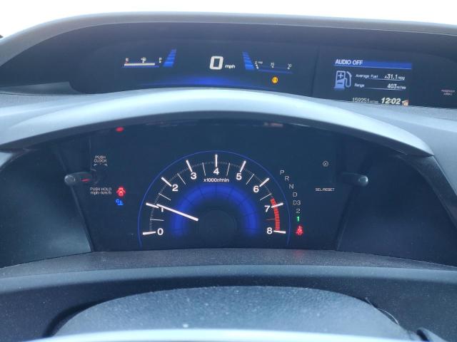 2HGFB2F59CH592471 - 2012 HONDA CIVIC LX BLUE photo 9