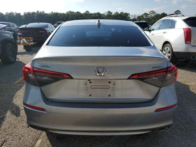2HGFE2F51NH500280 - 2022 HONDA CIVIC SPORT SILVER photo 6