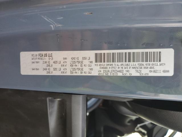 3C6URVJG7KE544822 - 2019 RAM PROMASTER 3500 HIGH Mavi fotoğraf 13