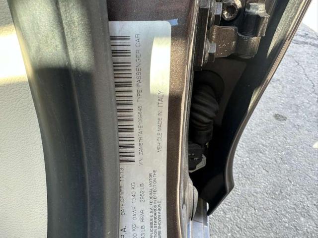 ZAM57RTA1E1089648 - 2014 MASERATI GHIBLI S BROWN photo 10