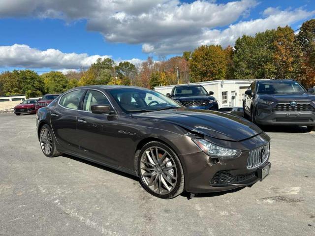ZAM57RTA1E1089648 - 2014 MASERATI GHIBLI S BROWN photo 4
