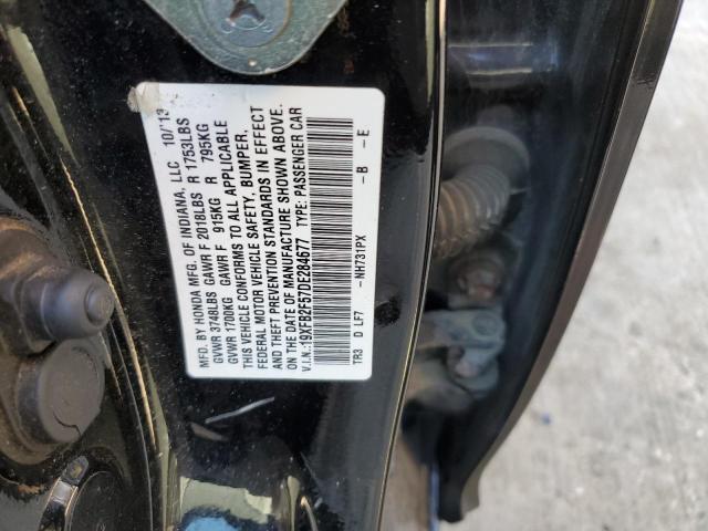 19XFB2F57DE284677 - 2013 HONDA CIVIC LX BLACK photo 12
