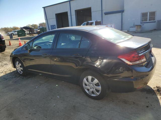 19XFB2F57DE284677 - 2013 HONDA CIVIC LX BLACK photo 2