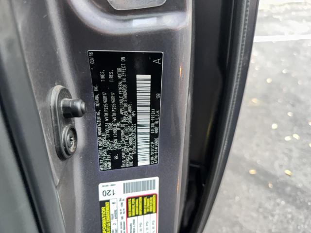 5TDYK3DC5GS726222 - 2016 TOYOTA SIENNA XLE CHARCOAL photo 10