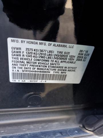 5FRYD4H84HB008204 - 2017 ACURA MDX ADVANCE BLACK photo 13