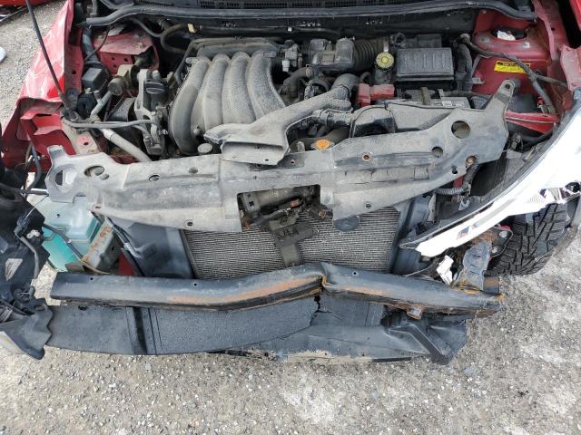3N1BC1CP6CL377148 - 2012 NISSAN VERSA S RED photo 11