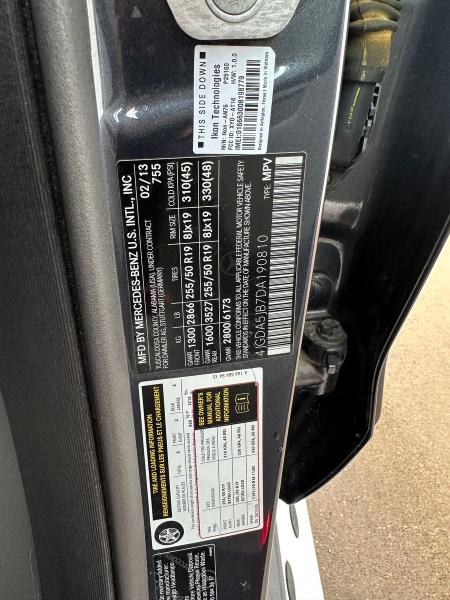 4JGDA5JB7DA190810 - 2013 MERCEDES-BENZ ML 350 BLUE photo 10