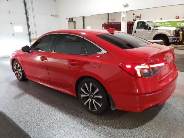 2HGFE1F75NH309618 - 2022 HONDA CIVIC EX წითელი ფოტო 2