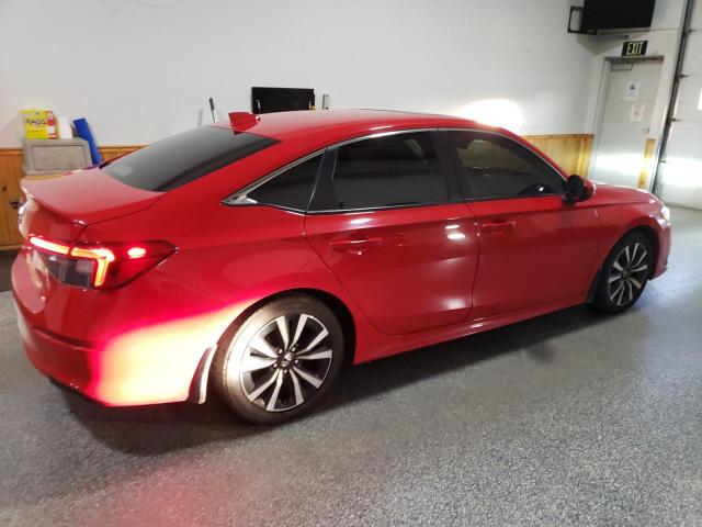 2HGFE1F75NH309618 - 2022 HONDA CIVIC EX წითელი ფოტო 3