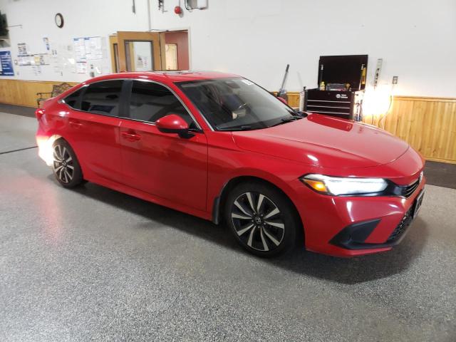 2HGFE1F75NH309618 - 2022 HONDA CIVIC EX წითელი ფოტო 4