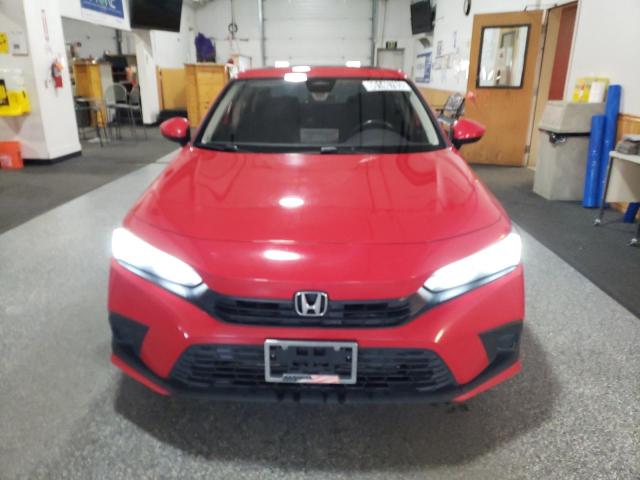 2HGFE1F75NH309618 - 2022 HONDA CIVIC EX წითელი ფოტო 5