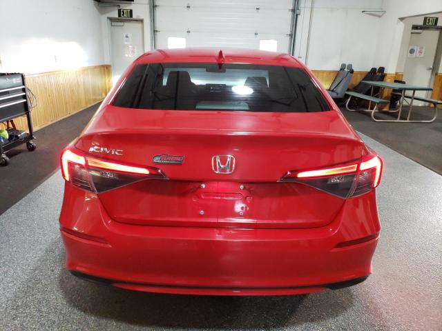 2HGFE1F75NH309618 - 2022 HONDA CIVIC EX წითელი ფოტო 6