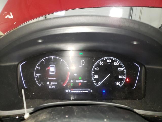 2HGFE1F75NH309618 - 2022 HONDA CIVIC EX წითელი ფოტო 9