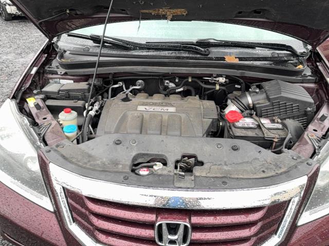 5FNRL3H68AB013106 - 2010 HONDA ODYSSEY EXL 勃艮第红 照片 7