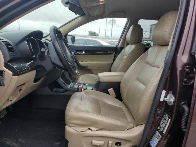 5XYKU3A65DG390966 - 2013 KIA SORENTO EX 勃艮第红 照片 7