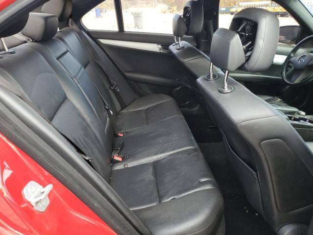 WDDGF54X29R057364 - 2009 MERCEDES-BENZ C 300 RED photo 10