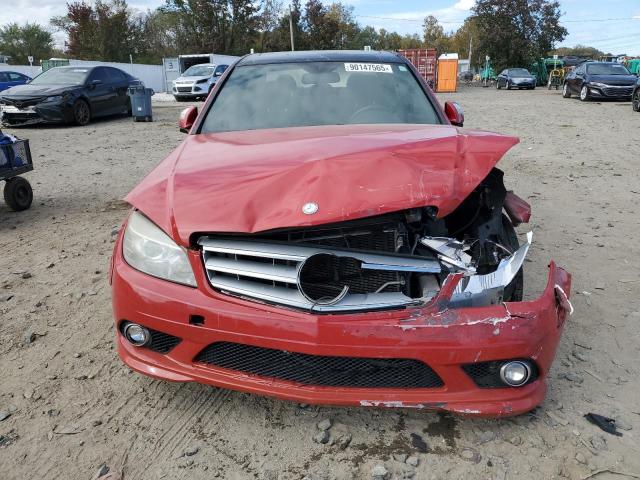 WDDGF54X29R057364 - 2009 MERCEDES-BENZ C 300 RED photo 5
