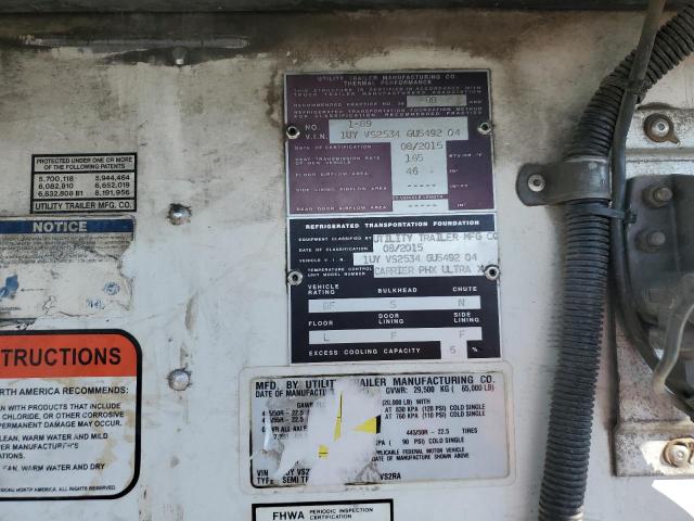 1UYVS2534GU549204 - 2016 UTILITY VS2RA Ağ foto 10