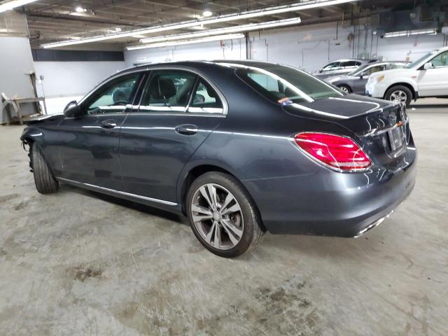 55SWF4KB6FU075616 - 2015 MERCEDES-BENZ C 300 4MATIC GRAY photo 2