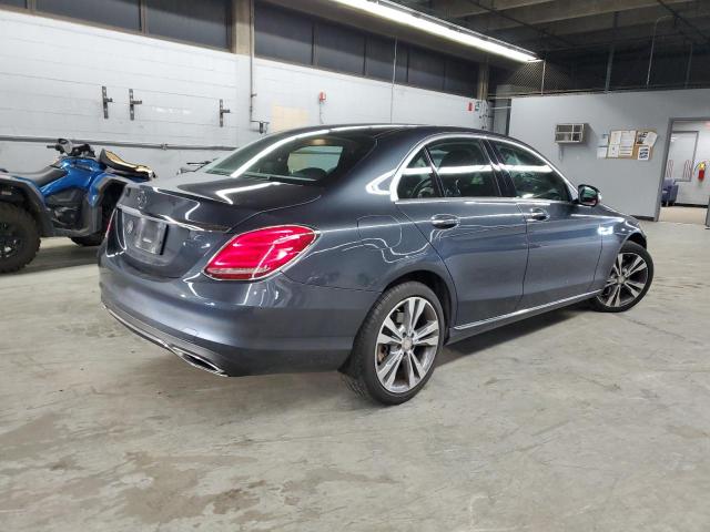 55SWF4KB6FU075616 - 2015 MERCEDES-BENZ C 300 4MATIC GRAY photo 3