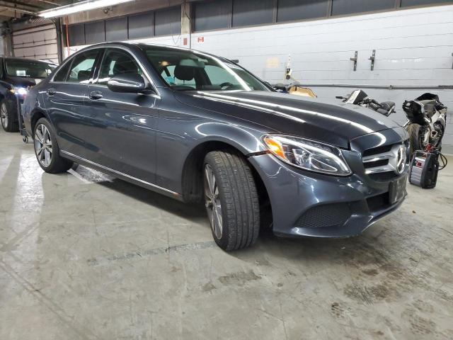 55SWF4KB6FU075616 - 2015 MERCEDES-BENZ C 300 4MATIC GRAY photo 4
