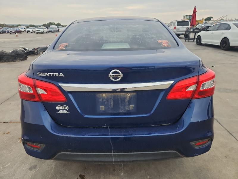 3N1AB7AP0KY305853 - 2019 NISSAN SENTRA S BLUE photo 6