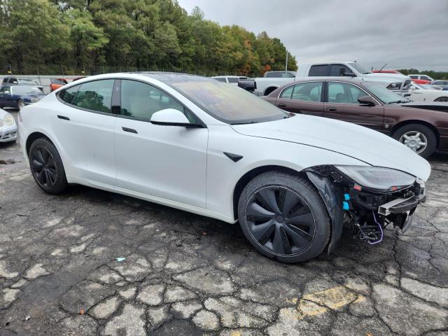 5YJSA1E59NF469838 - 2022 TESLA MODEL S Beyaz fotoğraf 4