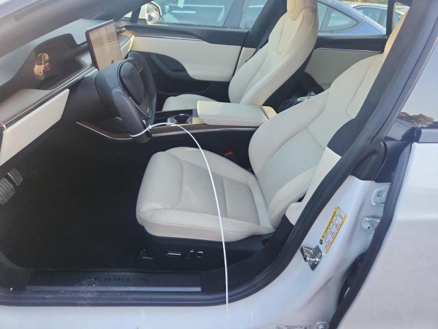 5YJSA1E59NF469838 - 2022 TESLA MODEL S Beyaz fotoğraf 7