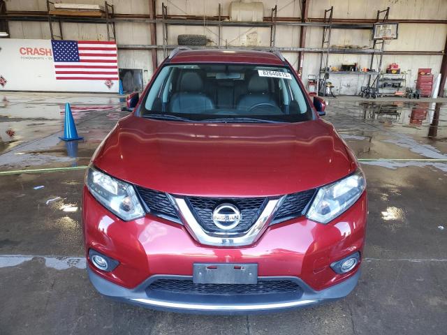 KNMAT2MV4GP680998 - 2016 NISSAN ROGUE S RED photo 5