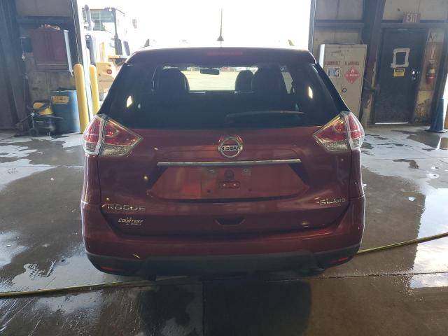 KNMAT2MV4GP680998 - 2016 NISSAN ROGUE S RED photo 6