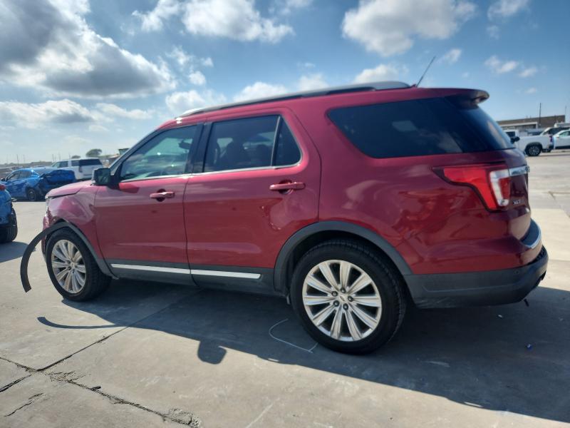 1FM5K7D83JGC26157 - 2018 FORD EXPLORER XLT Rojo foto 2