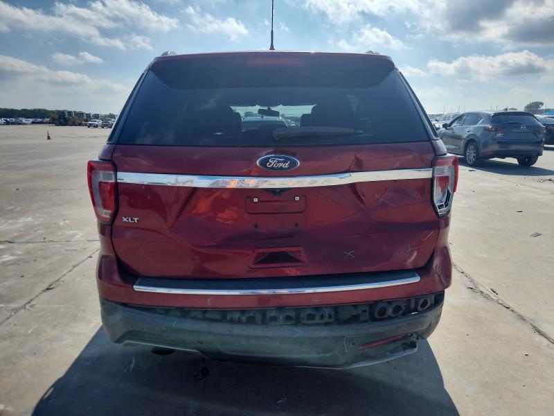 1FM5K7D83JGC26157 - 2018 FORD EXPLORER XLT Rojo foto 6