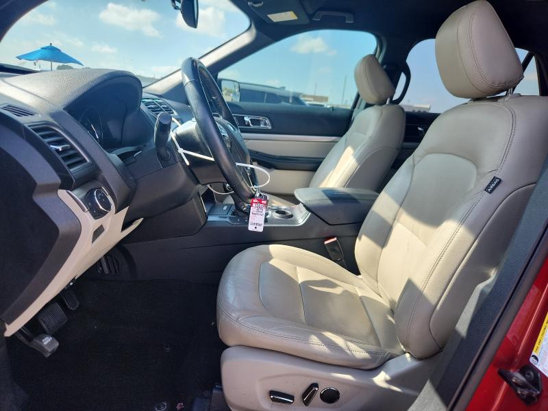 1FM5K7D83JGC26157 - 2018 FORD EXPLORER XLT Rojo foto 7