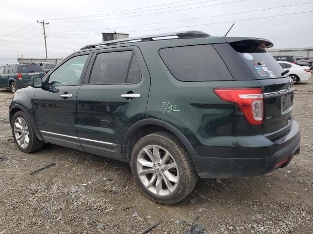 1FM5K8D85DGB96539 - 2013 FORD EXPLORER XLT GREEN photo 2