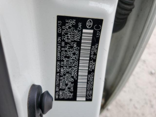 JTDKN3DU2D1653812 - 2013 TOYOTA PRIUS 白色 照片 12